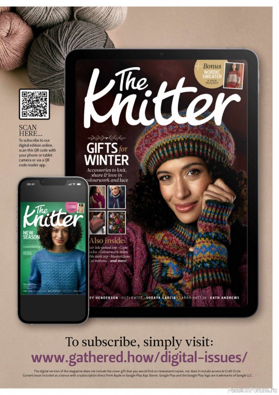 Вязаные проекты спицами в журнале «The Knitter №186 2023»