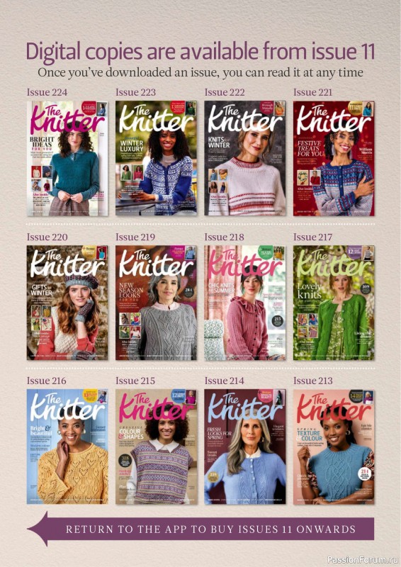 Вязаные проекты спицами в журнале «The Knitter №229 2026»