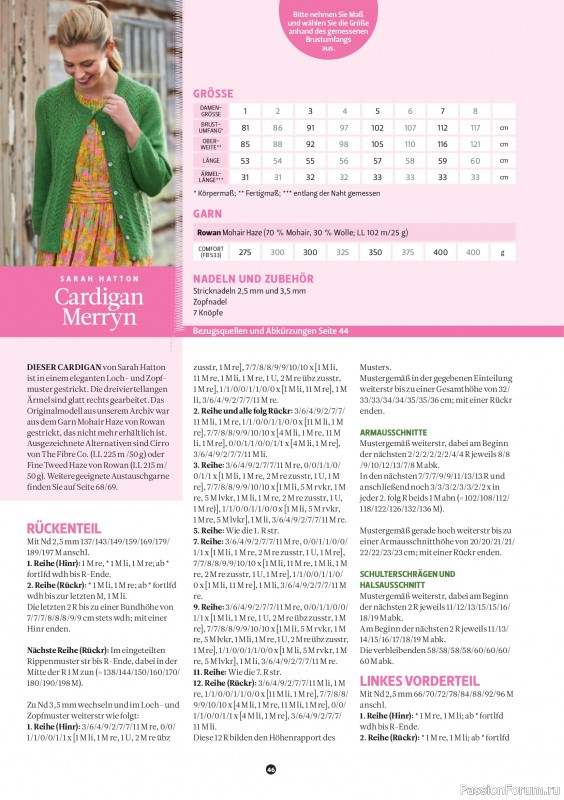 Вязаные проекты спицами в журнале &laquo;The Knitter №81 2026 Germany&raquo;