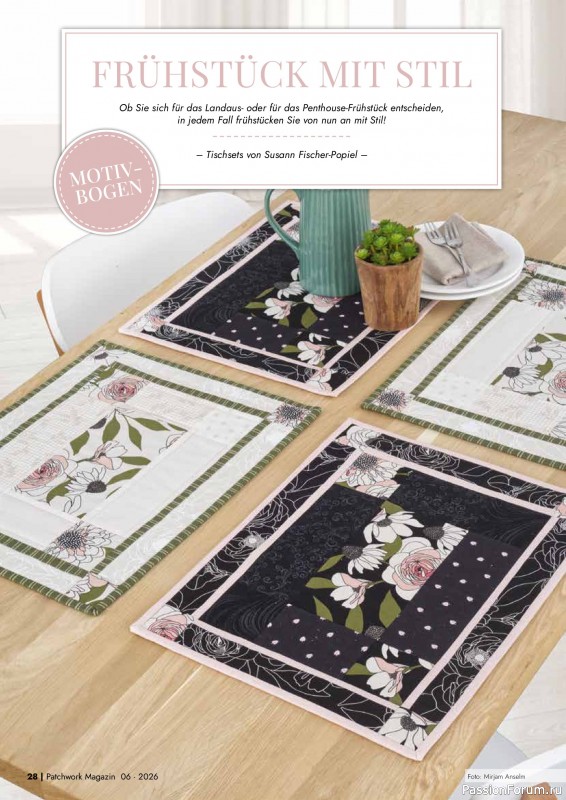 Коллекция проектов для рукодельниц в журнале &laquo;Patchwork Magazin №6 2026&raquo;