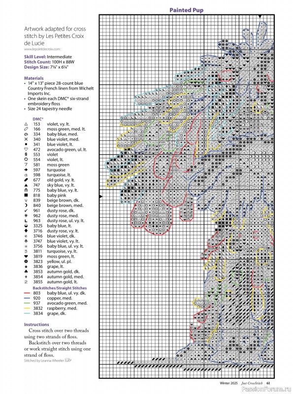 Коллекция вышивки в журнале «Just CrossStitch - Winter 2025»