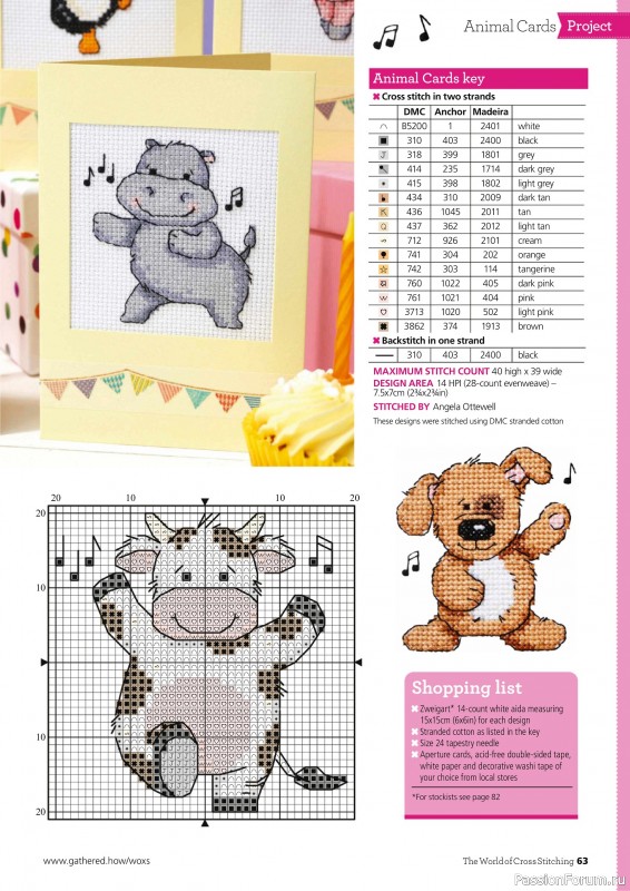Коллекция вышивки в журнале «The World of Cross Stitching №345 2024»