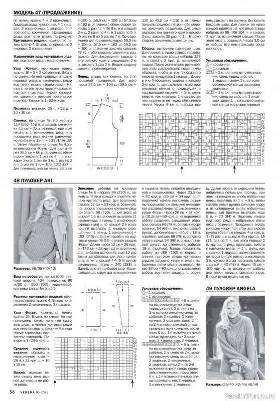 Вязаные модели в журнале «Verena №3 2025»