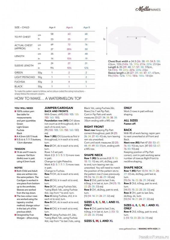 Коллекция проектов для рукодельниц в журнале «Mollie Makes – Making with Kids 2025»