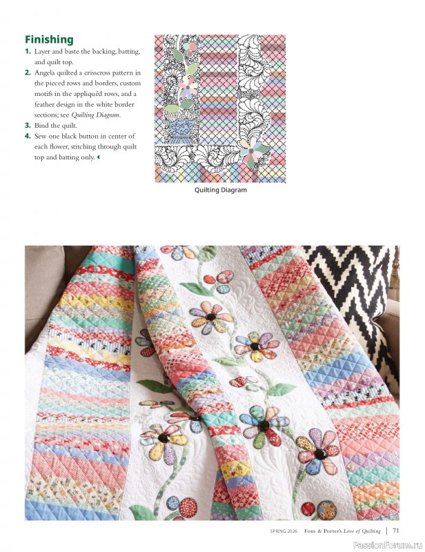 Коллекция проектов в журнале &laquo;Fons & Porter's Love of Quilting - Spring 2026&raquo;