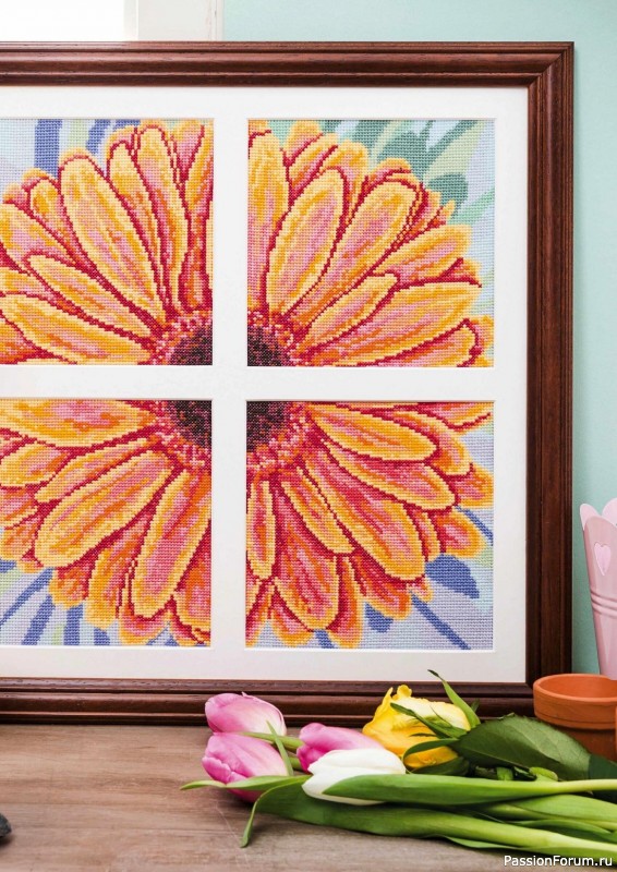 Коллекция вышивки в журнале «Cross Stitch Gold - Floral Collection 2023»