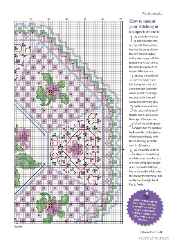 Коллекция вышивки в журнале «Ultimate CrossStitch Flowers - 2025»