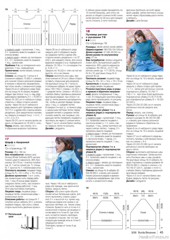 Вязаные модели в журнале &laquo;B-Вязание №3 2026&raquo;