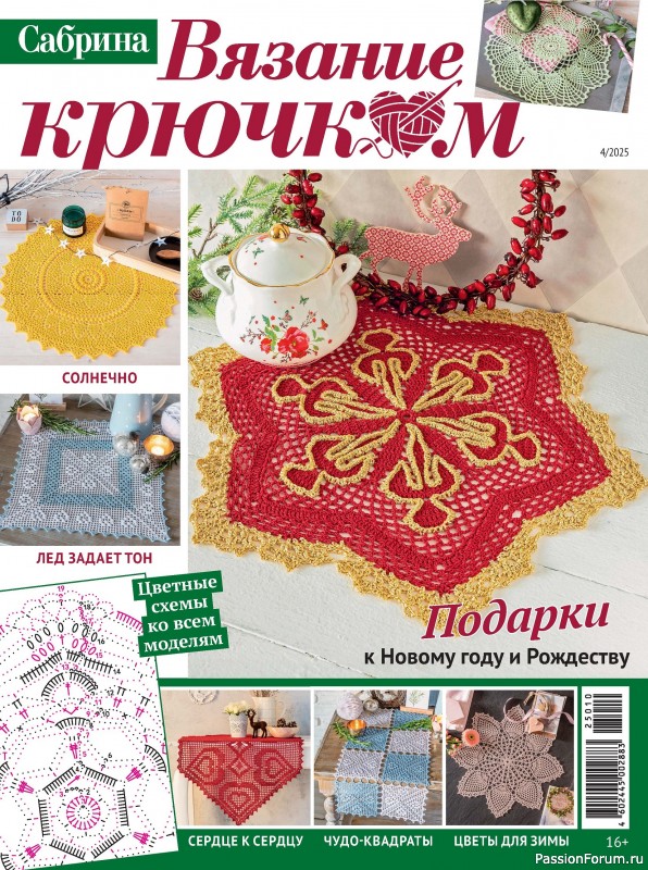 Вязаные модели в журнале «Сабрина. Вязание крючком №4 2025»