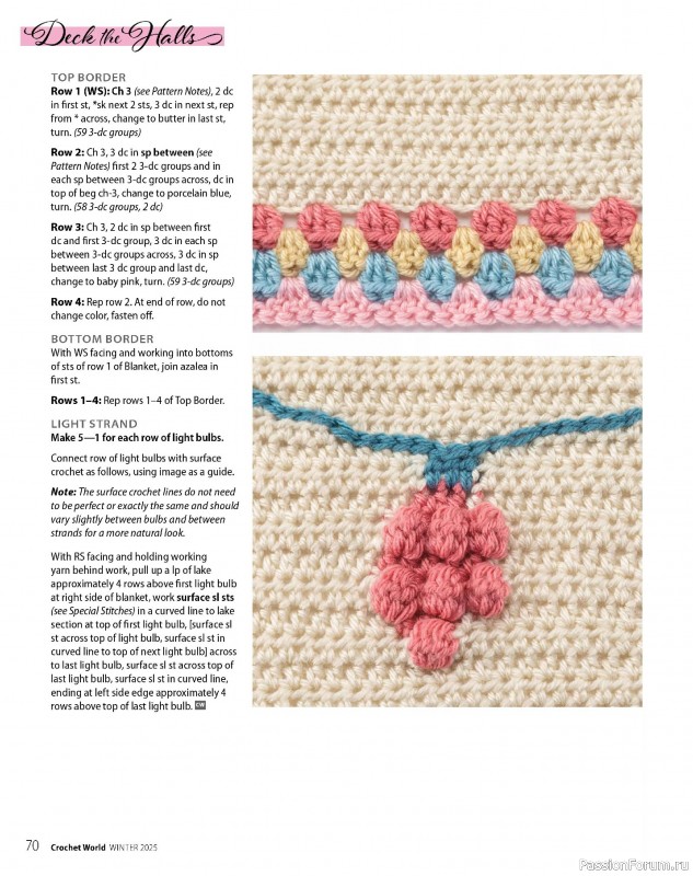 Вязаные проекты крючком в журнале «Crochet World - Winter 2025»