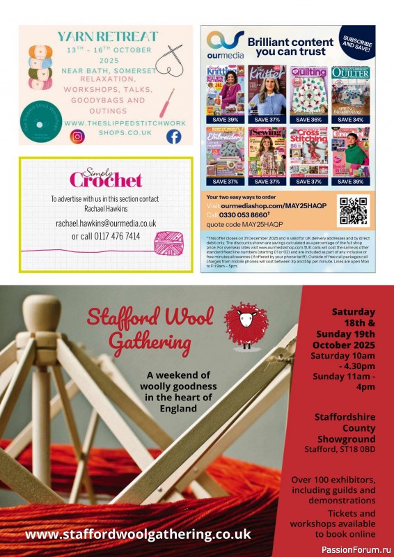 Вязаные проекты крючком в журнале «Simply Crochet №165 2025»
