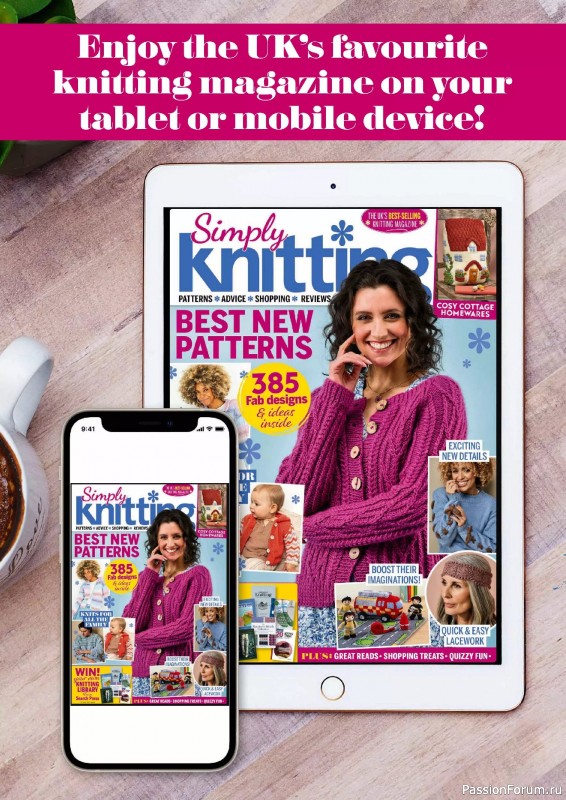 Вязаные проекты крючком в журнале «Simply Knitting №263 2025»