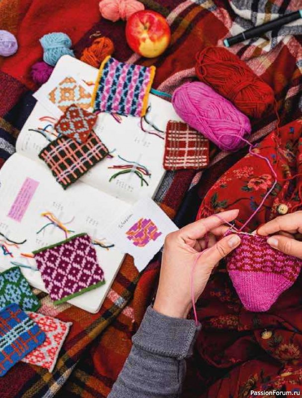 Вязаные проекты в книге &laquo;Colorwork Knitting from Head to Toe&raquo;.