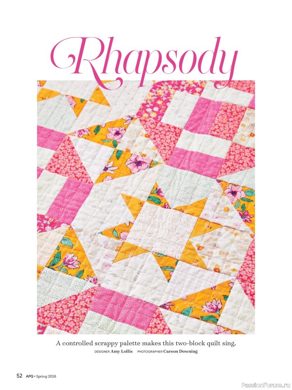 Коллекция проектов для рукодельниц в журнале &laquo;American Patchwork & Quilting №199 2026&raquo;