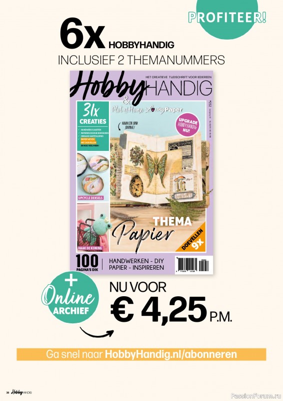 Коллекция проектов для рукодельниц в журнале «HobbyHandig №253 2025»