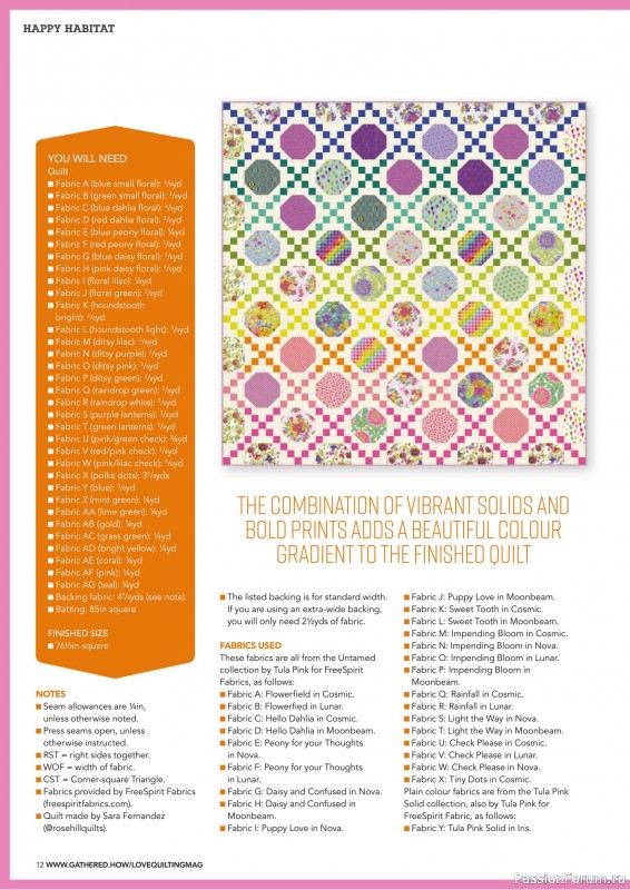 Коллекция проектов для рукодельниц в журнале «Love Patchwork & Quilting №144 2024»