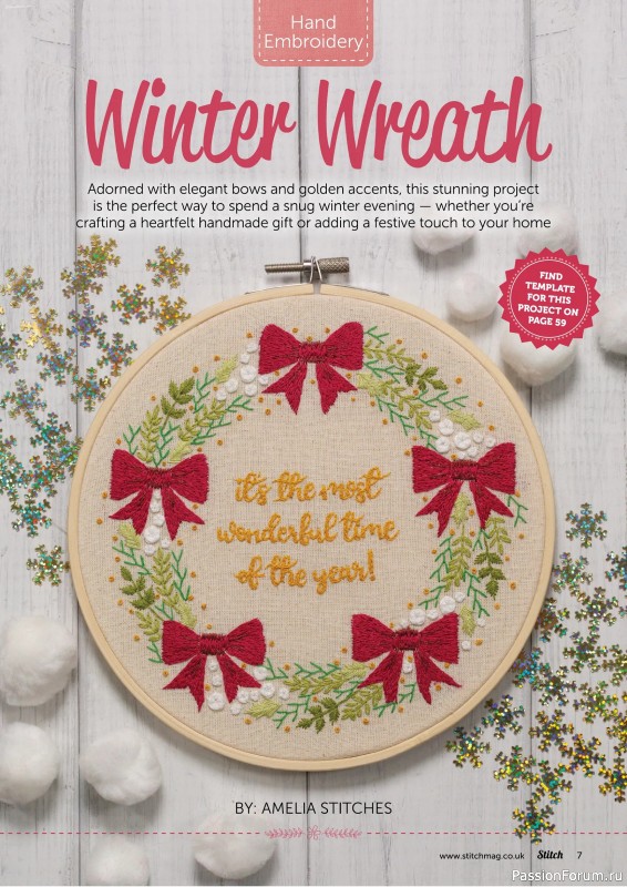 Коллекция проектов для рукодельниц в журнале «Stitch Magazine №158 2025»