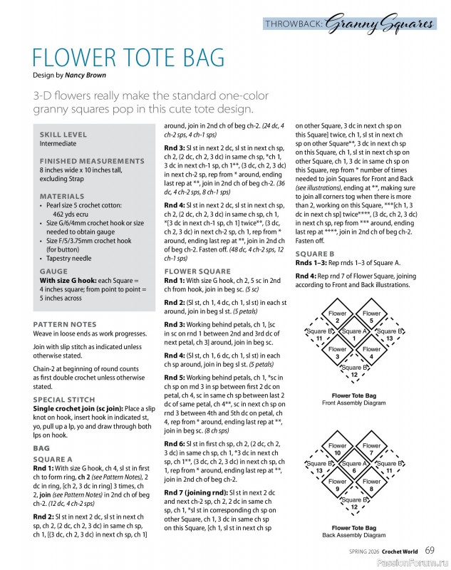 Вязаные проекты крючком в журнале &laquo;Crochet World - Spring 2026&raquo;