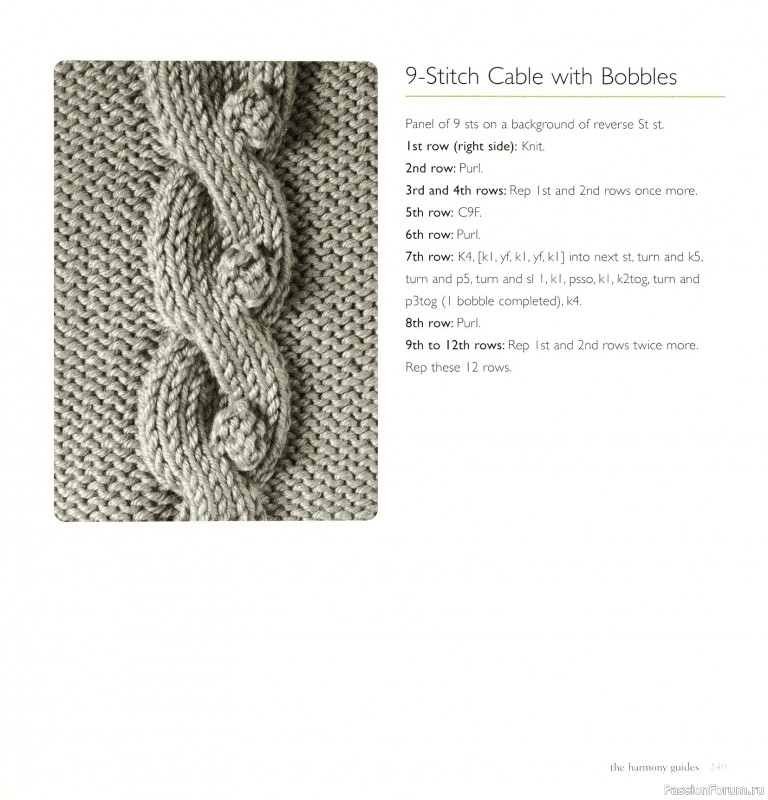 Вязаные проекты в книге «Cables & Aran Stitches-250 to Knit». Продолжение