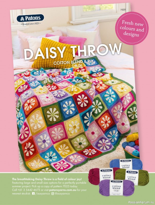 Коллекция проектов для рукодельниц в журнале «Australian Homespun №228 2025»