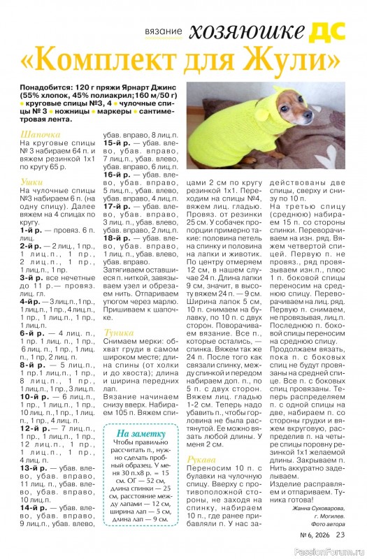 Коллекция проектов для рукодельниц в журнале &laquo;Делаем сами №6 2026&raquo;