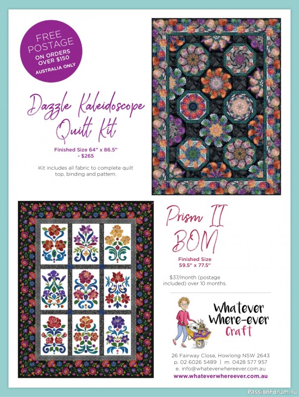 Коллекция проектов для рукодельниц в журнале «Great Australian Quilts №16 2025»