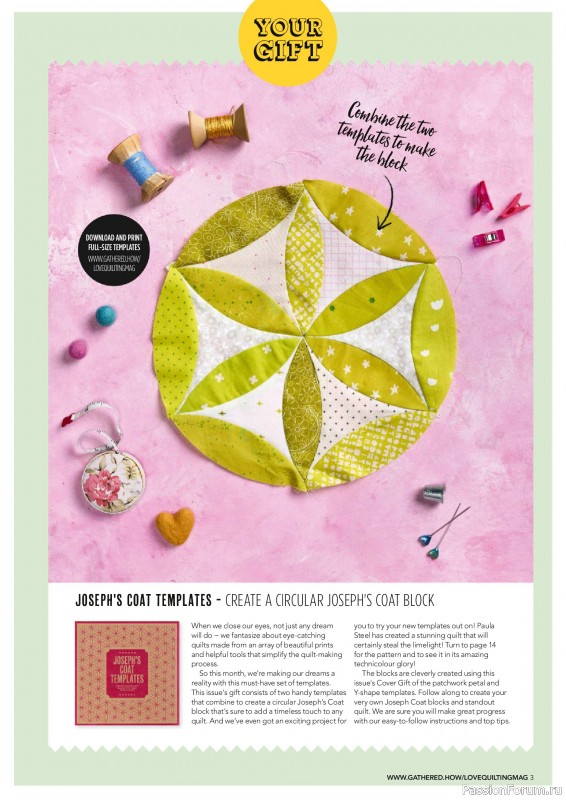 Коллекция проектов для рукодельниц в журнале &laquo;Love Patchwork & Quilting №158 2025&raquo;