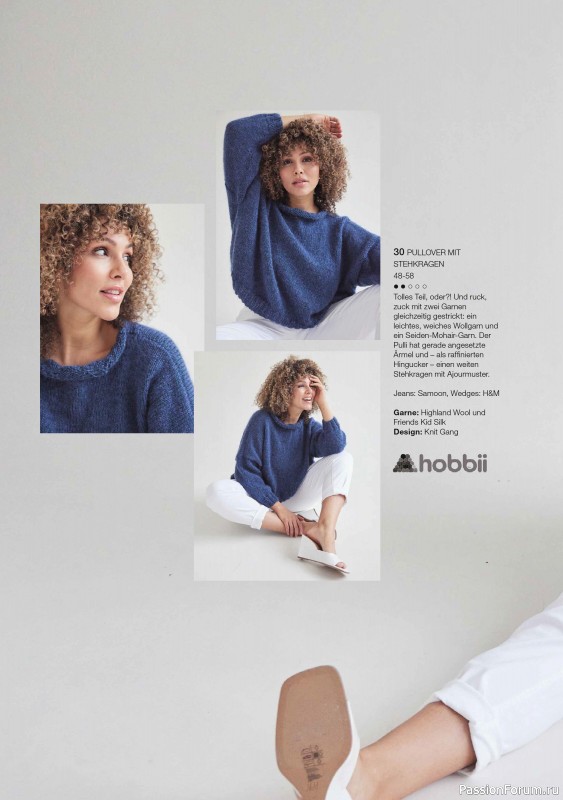 Вязаные модели в журнале «Burda Stricken №2 2024»
