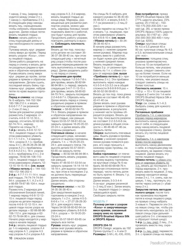 Вязаные модели в журнале «Creazion №3 2025»