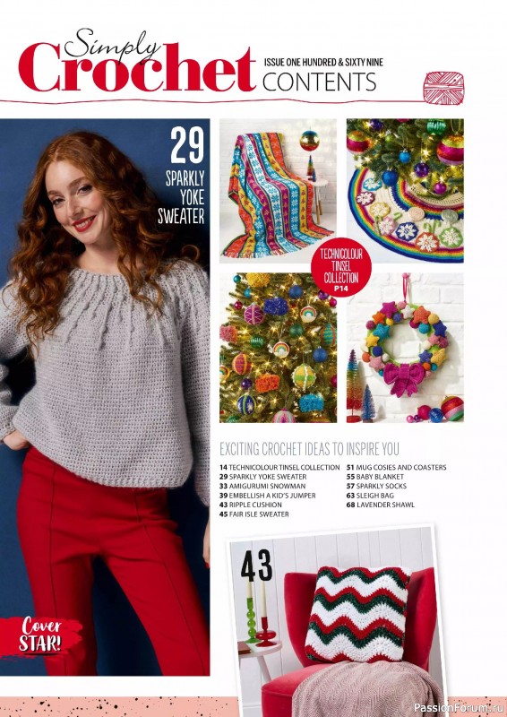 Вязаные проекты крючком в журнале «Simply Crochet №169 2025»