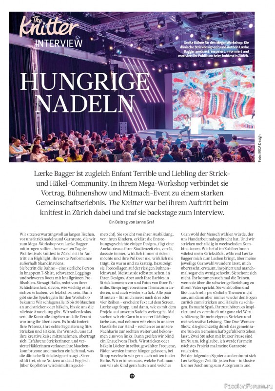 Вязаные проекты спицами в журнале &laquo;The Knitter №80 2026 Germany&raquo;