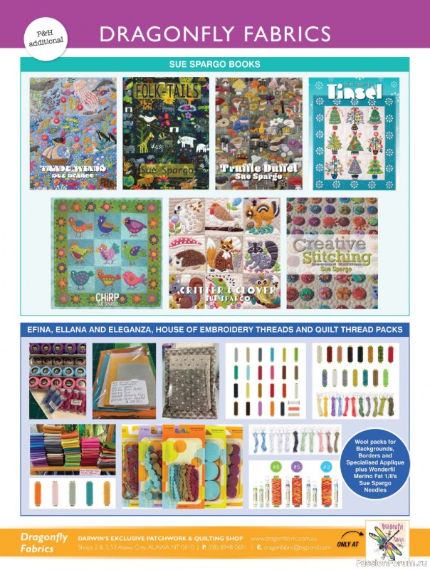 Коллекция проектов для рукодельниц в журнале &laquo;Australian Homespun - February-March 2026&raquo;