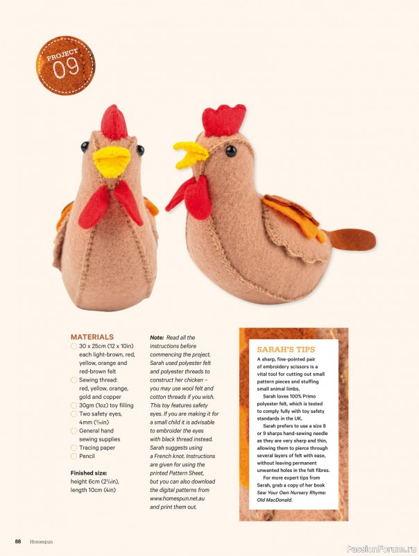 Коллекция проектов для рукодельниц в журнале «Australian Homespun - October-November 2025»