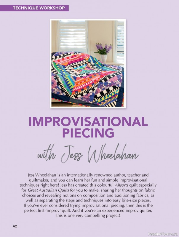 Коллекция проектов для рукодельниц в журнале «Great Australian Quilts №16 2025»