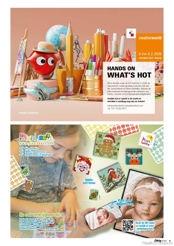 Коллекция проектов для рукодельниц в журнале «HobbyHandig №257 2025»