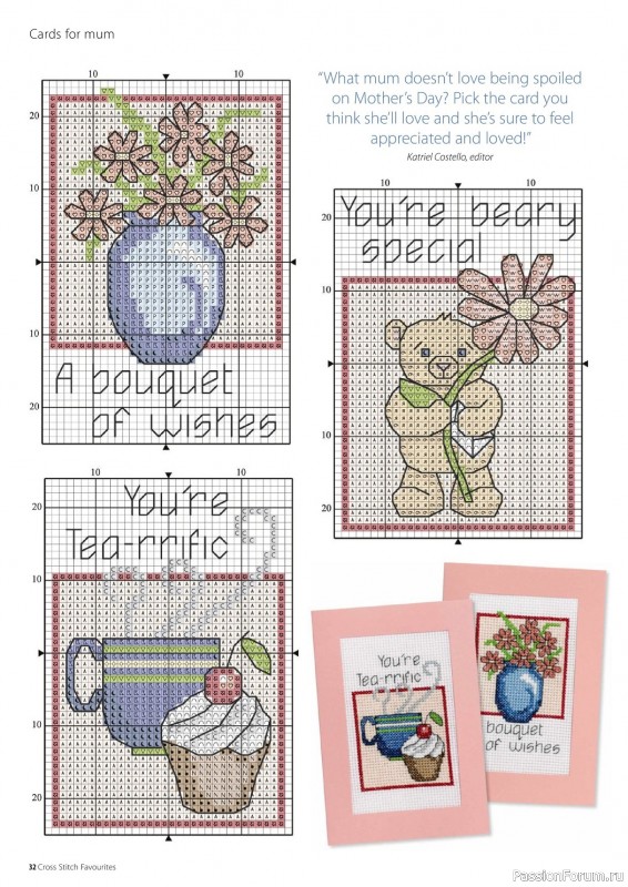 Коллекция вышивки в журнале «Cross Stitch Favourites - Spring 2023»