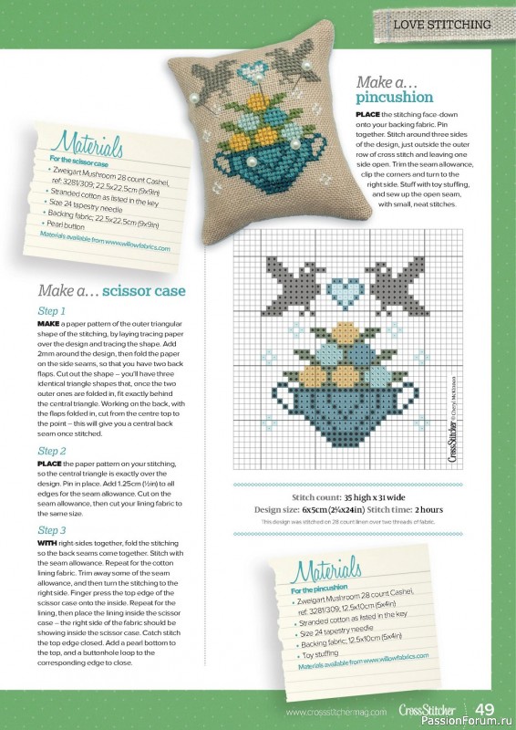 Коллекция вышивки в журнале «CrossStitcher №393 2023»