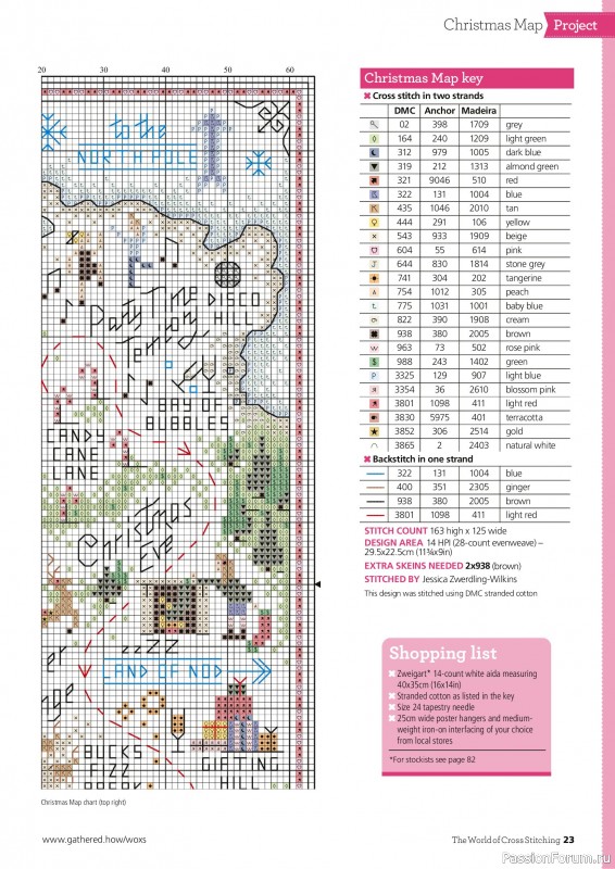 Коллекция вышивки в журнале «The World of Cross Stitching Special №366 2025»