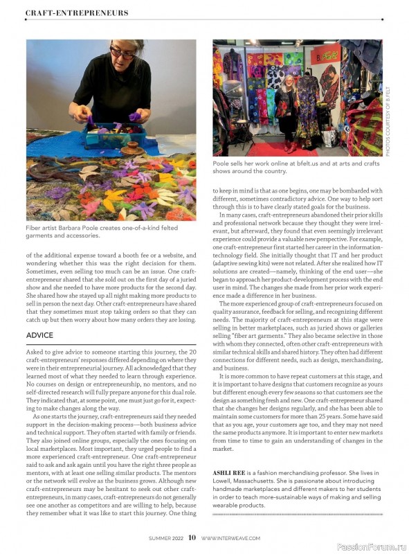 Вязаные модели спицами в журнале «Interweave Knits - Summer 2022»