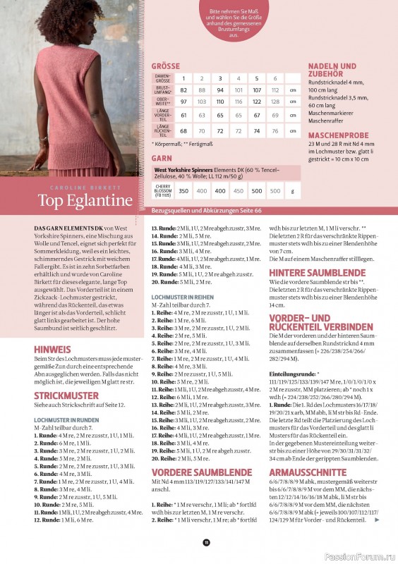 Вязаные проекты спицами в журнале «The Knitter №70 2024»