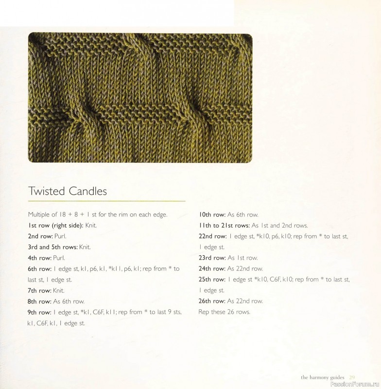 Вязаные проекты в книге &laquo;Cables & Aran Stitches-250 to Knit&raquo;