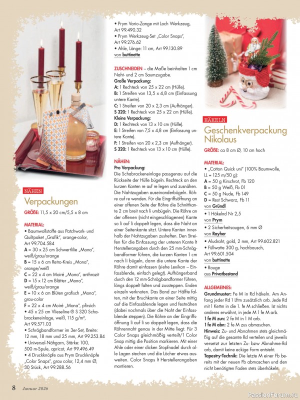 Коллекция проектов для рукодельниц в журнале «Anna Germany №1 2026»