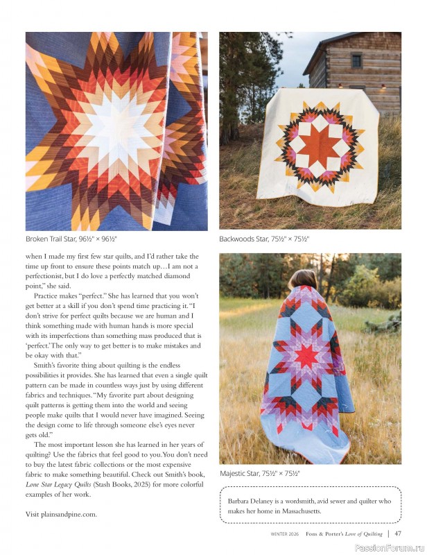Коллекция проектов для рукодельниц в журнале «Fons & Porter's Love of Quilting - Winter 2026»