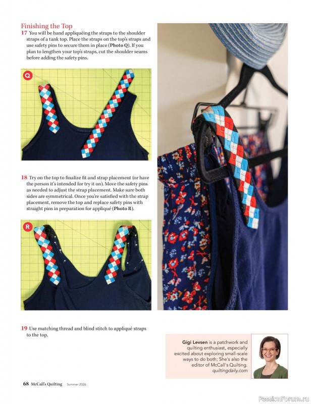 Коллекция проектов для рукодельниц в журнале &laquo;McCall's Quilting - Summer 2026&raquo;
