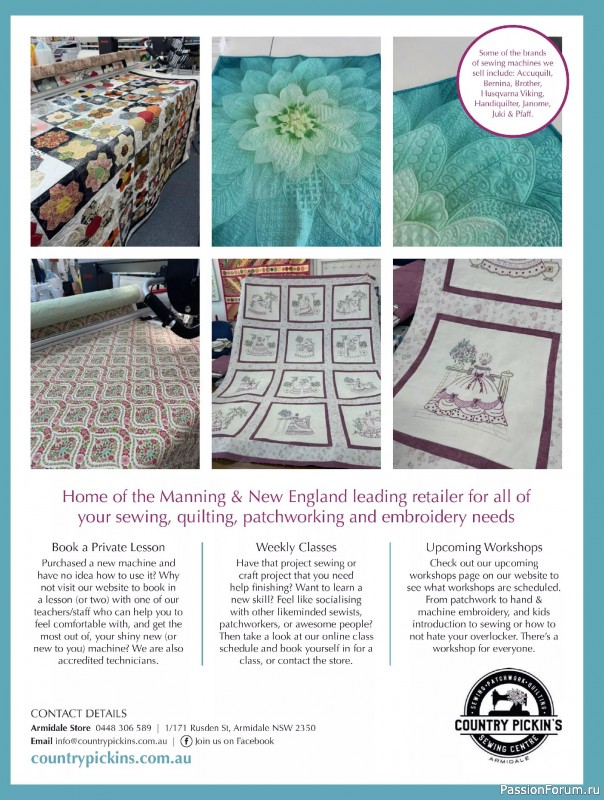 Коллекция проектов для рукодельниц в журнале «Quilters Companion №136 2025»