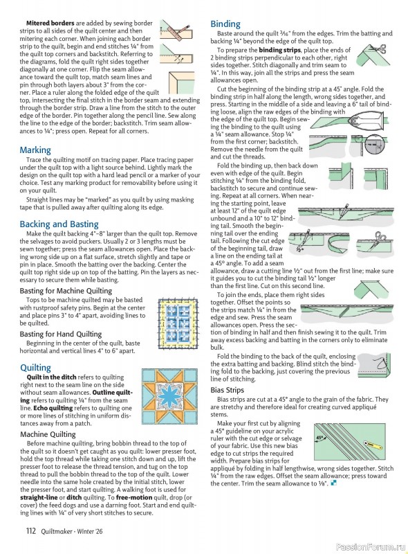 Коллекция проектов для рукодельниц в журнале «Quiltmaker - Winter 2026»