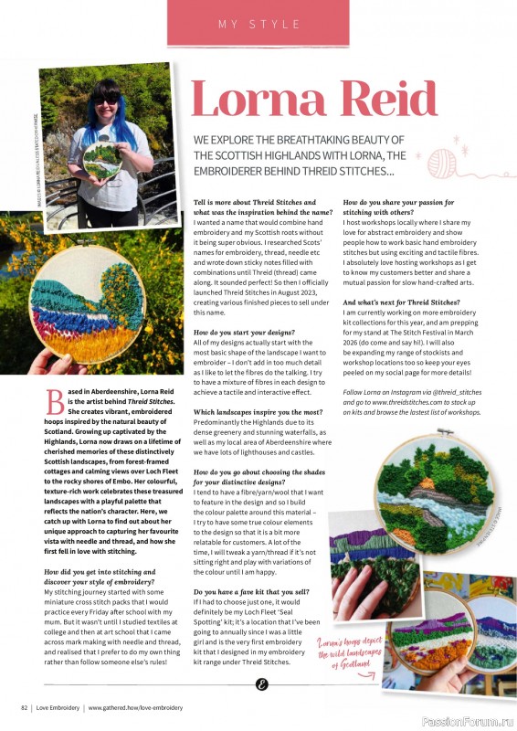 Коллекция вышивки в журнале &laquo;Love Embroidery №76 2026&raquo;