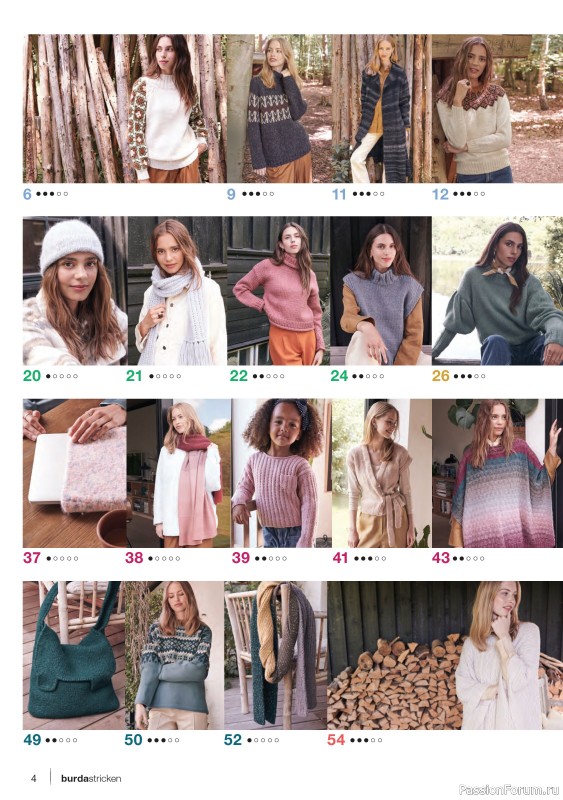 Вязаные модели в журнале «Burda Stricken №6 2022»