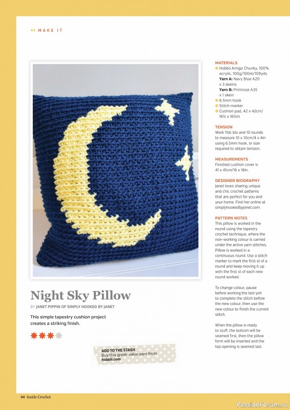 Вязаные проекты крючком в журнале «Inside Crochet №183 2025»