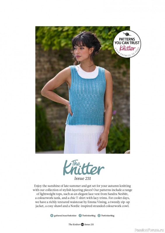 Вязаные проекты спицами в журнале &laquo;The Knitter №231 2026&raquo;